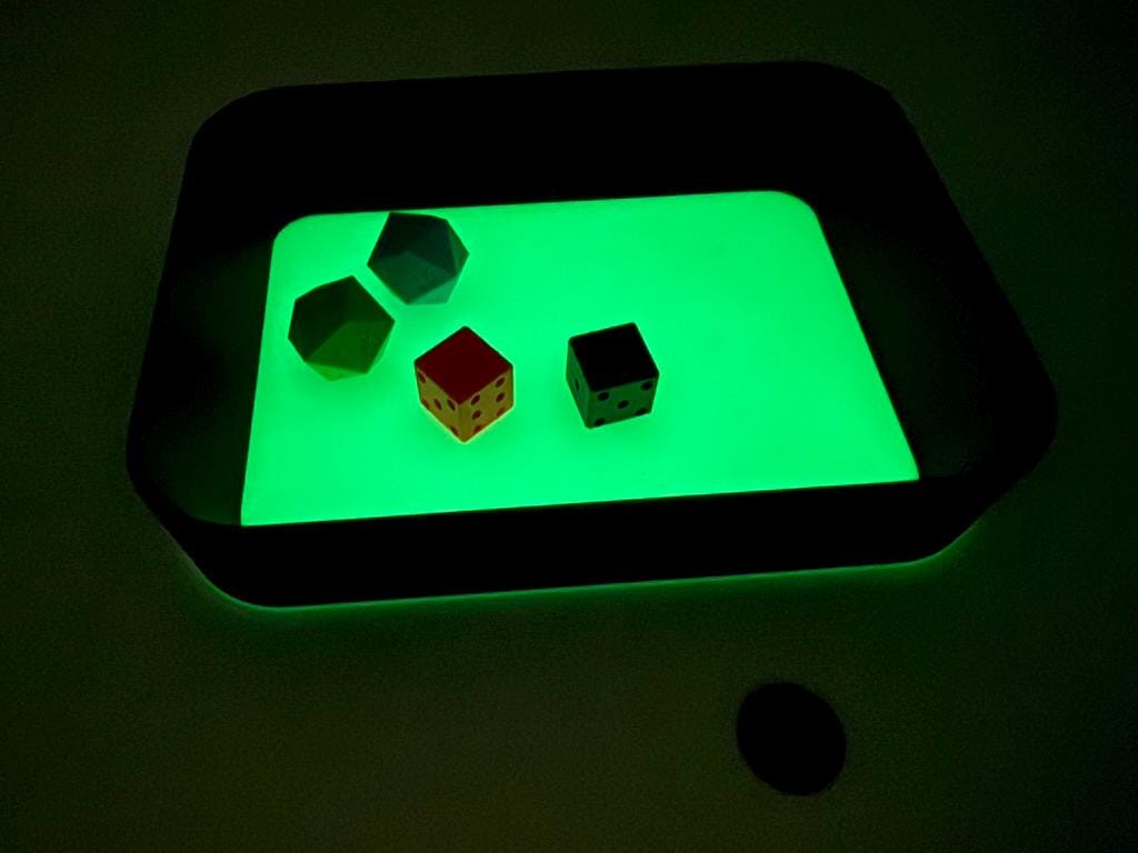 Mini Rectangular Dice Tray | Tabletop RPG Accessory for Dungeons & Dragons, Game Night & D20 Dice | 3D Printed Gaming Tray for Players & Dungeon Masters