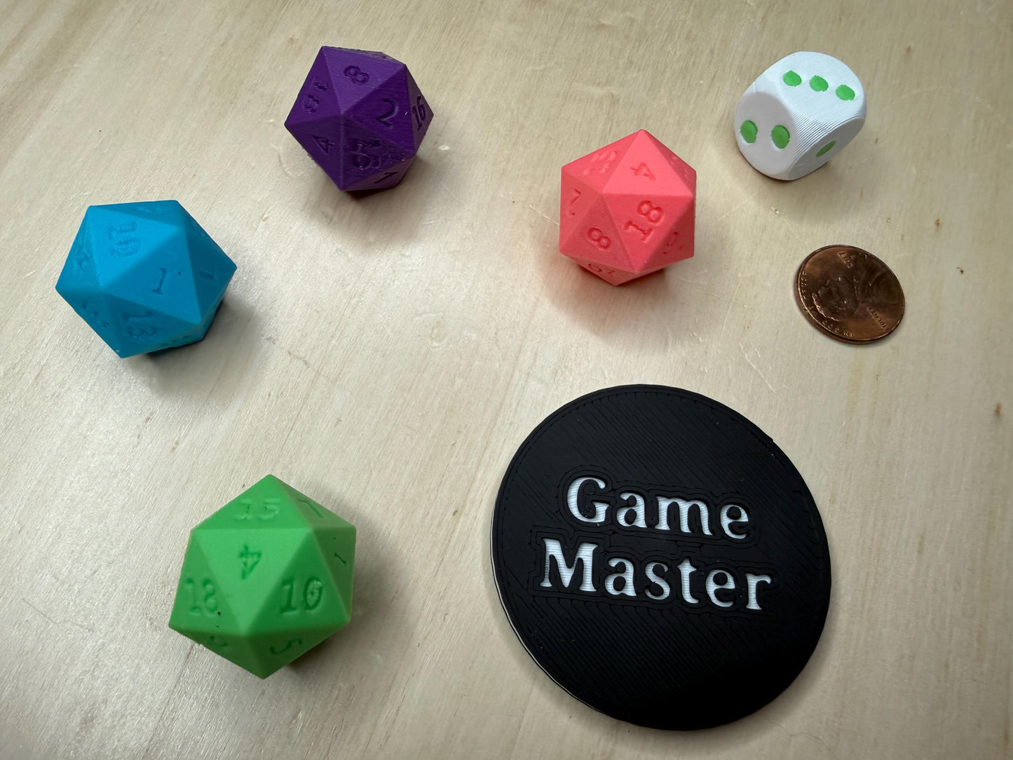Game Master Tabletop Gaming Token | GM Marker for RPGs, DnD & Pathfinder | Roleplaying Accessory Gamer Gift