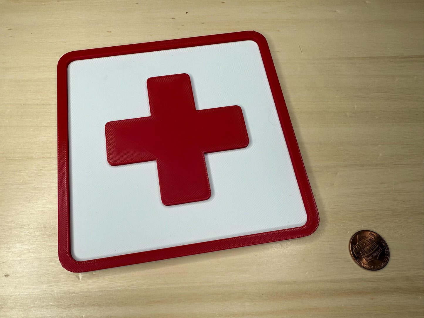 First Aid Kit Sign – Medical Health Banner Display for Restaurant, Office, or Small Business | Wall Safety Room Label Decor