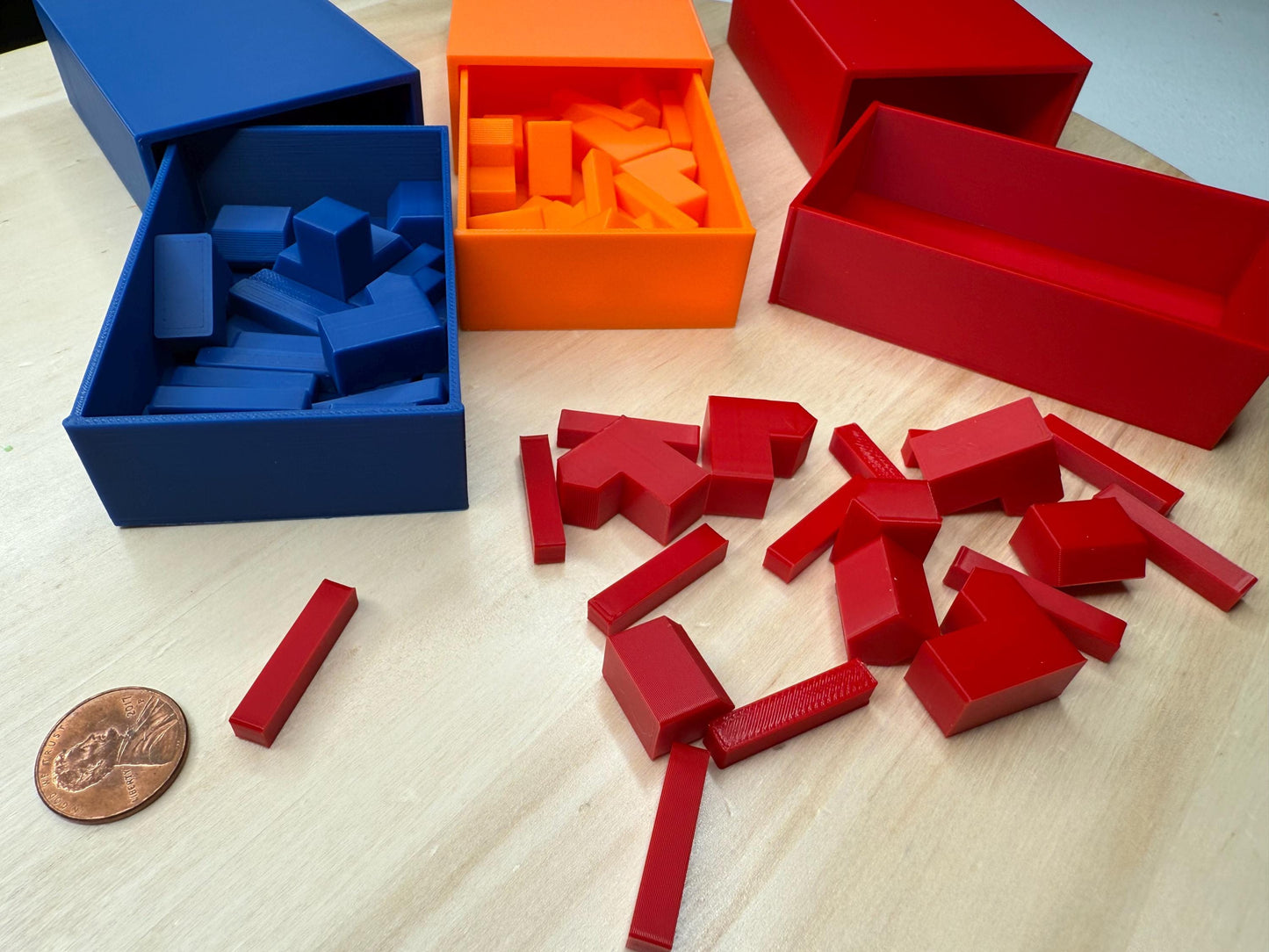 Settlers of Catan Player Pieces with Storage Case β Replacement Board Game Parts | Game Night Accessories | Tabletop Organizer