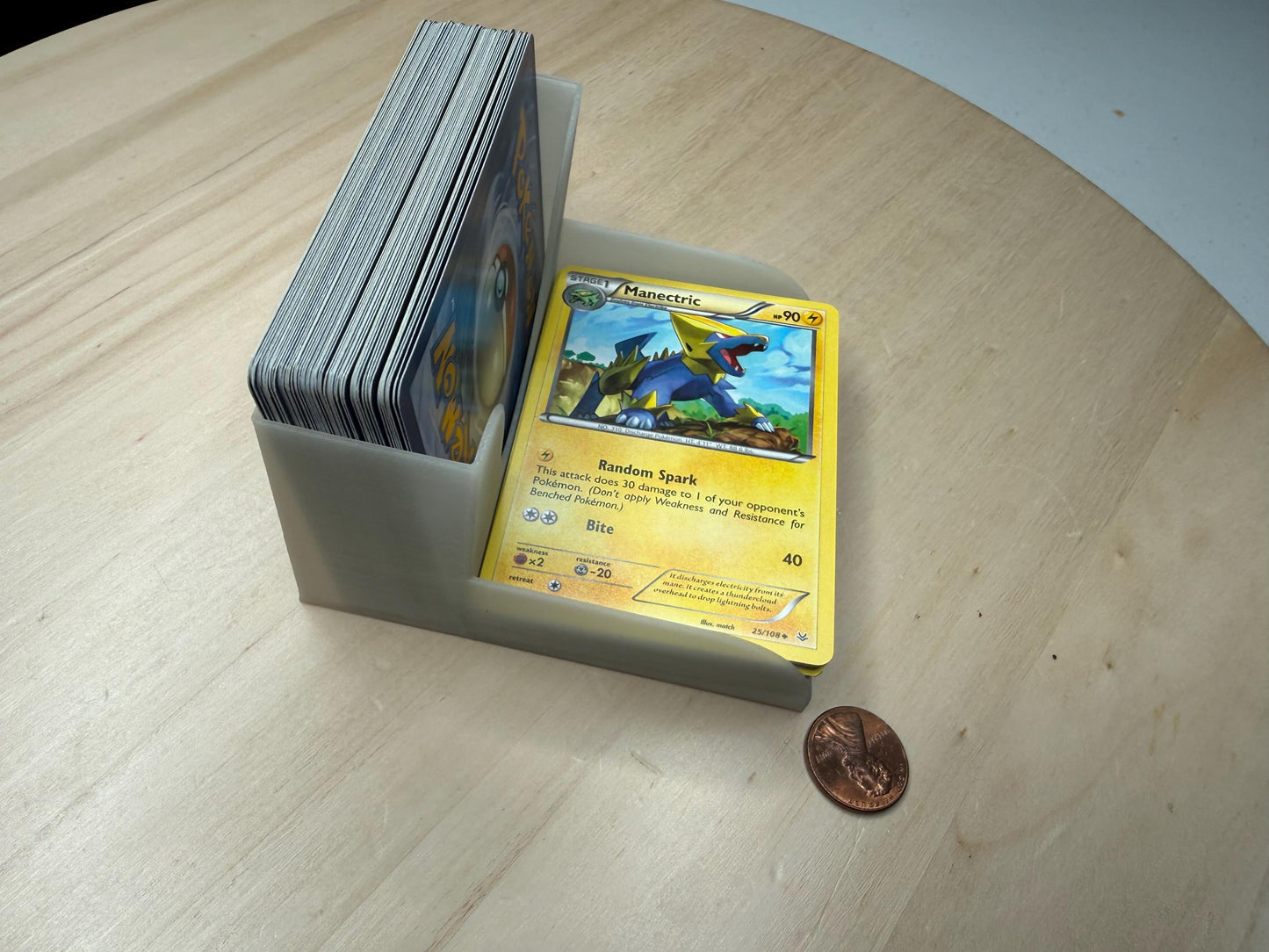 Glow in the Dark Draw and Discard Tray for Trading Card Games – Fits Pokémon, Magic The Gathering, Yu-Gi-Oh | TCG Card Holder