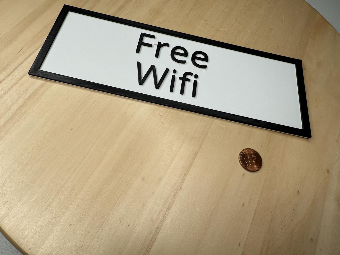 Free WiFi Sign – Wireless Internet Banner Display | Restaurant, Café, Small Business, Door, Wall, or Counter Décor