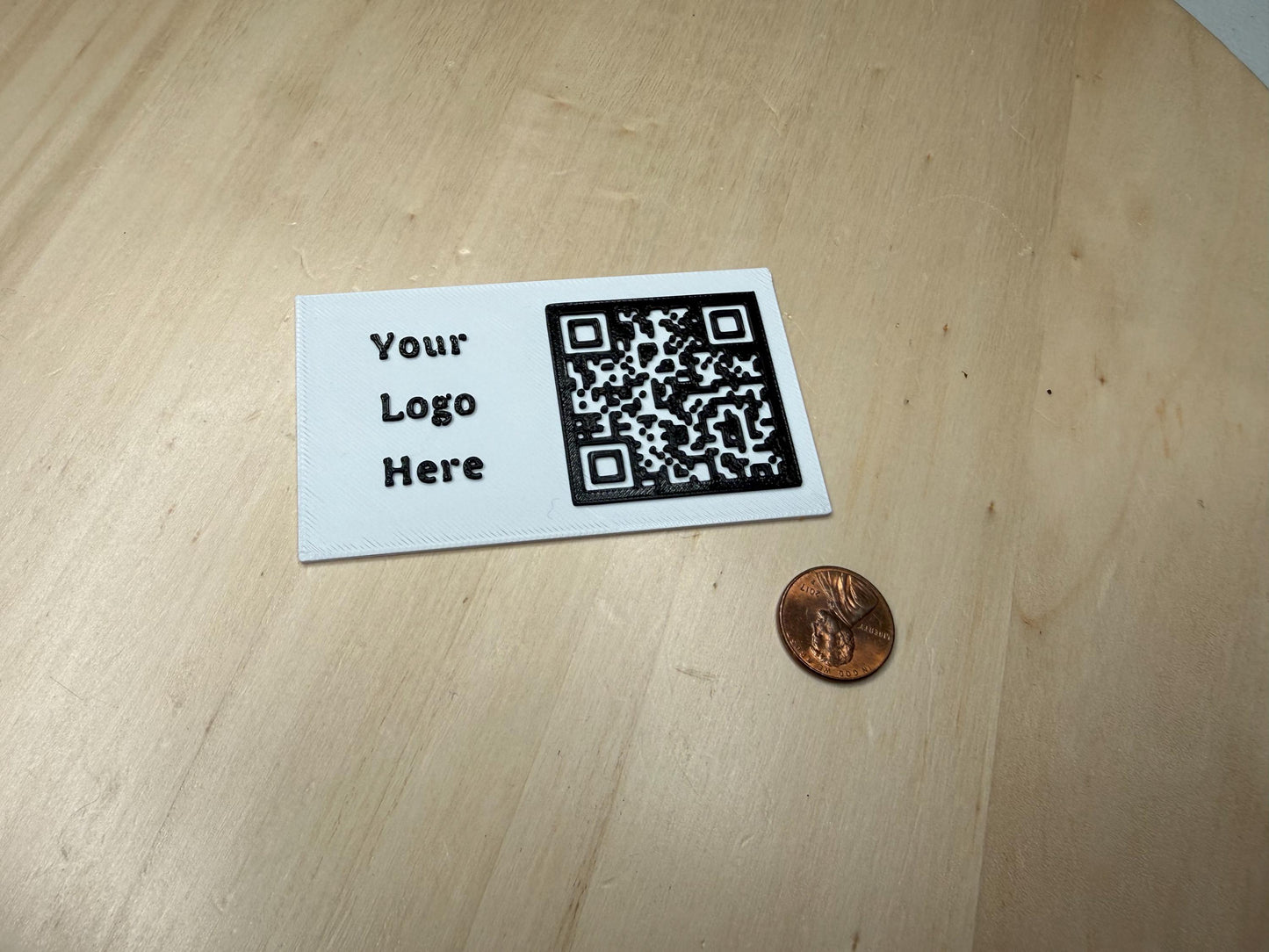 Custom QR Code Business Card with Custom Logo Personal Contact Card with Custom Text | Digital Networking Tool