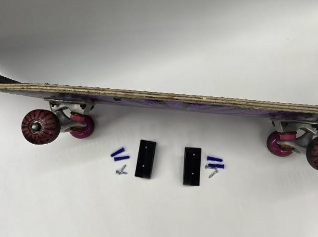 Skateboard Wall Mount Display Hook | Wall Hanger Rack for Skate Decks | Minimalist Board Display | Bedroom, Garage, or Shop Decor