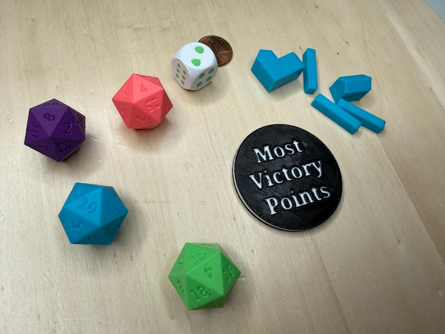 Most Victory Points Token for Settlers of Catan | Board Game Accessory | Tabletop Gaming Piece | Catan Upgrade Token