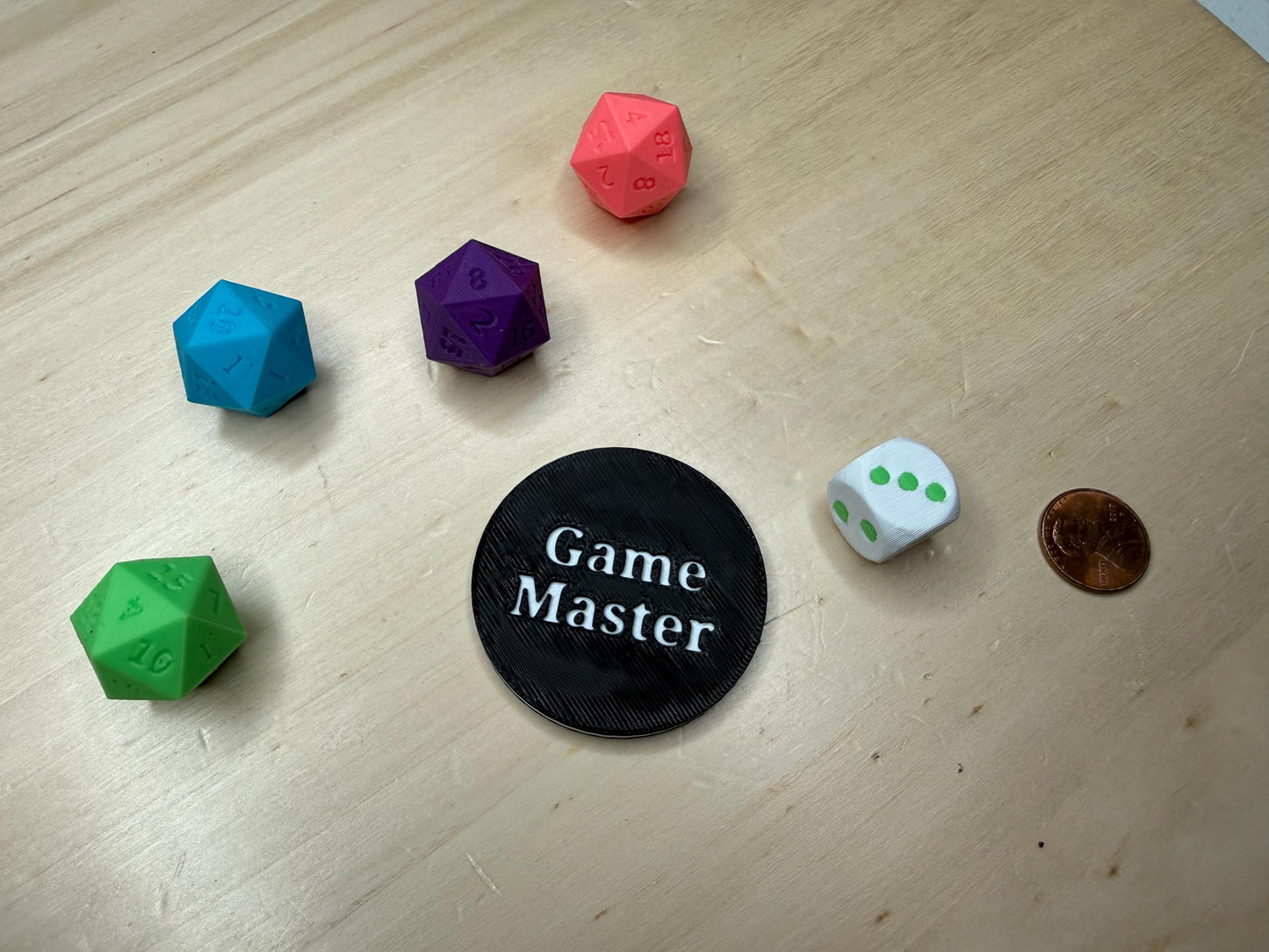 Game Master Tabletop Gaming Token | GM Marker for RPGs, DnD & Pathfinder | Roleplaying Accessory Gamer Gift