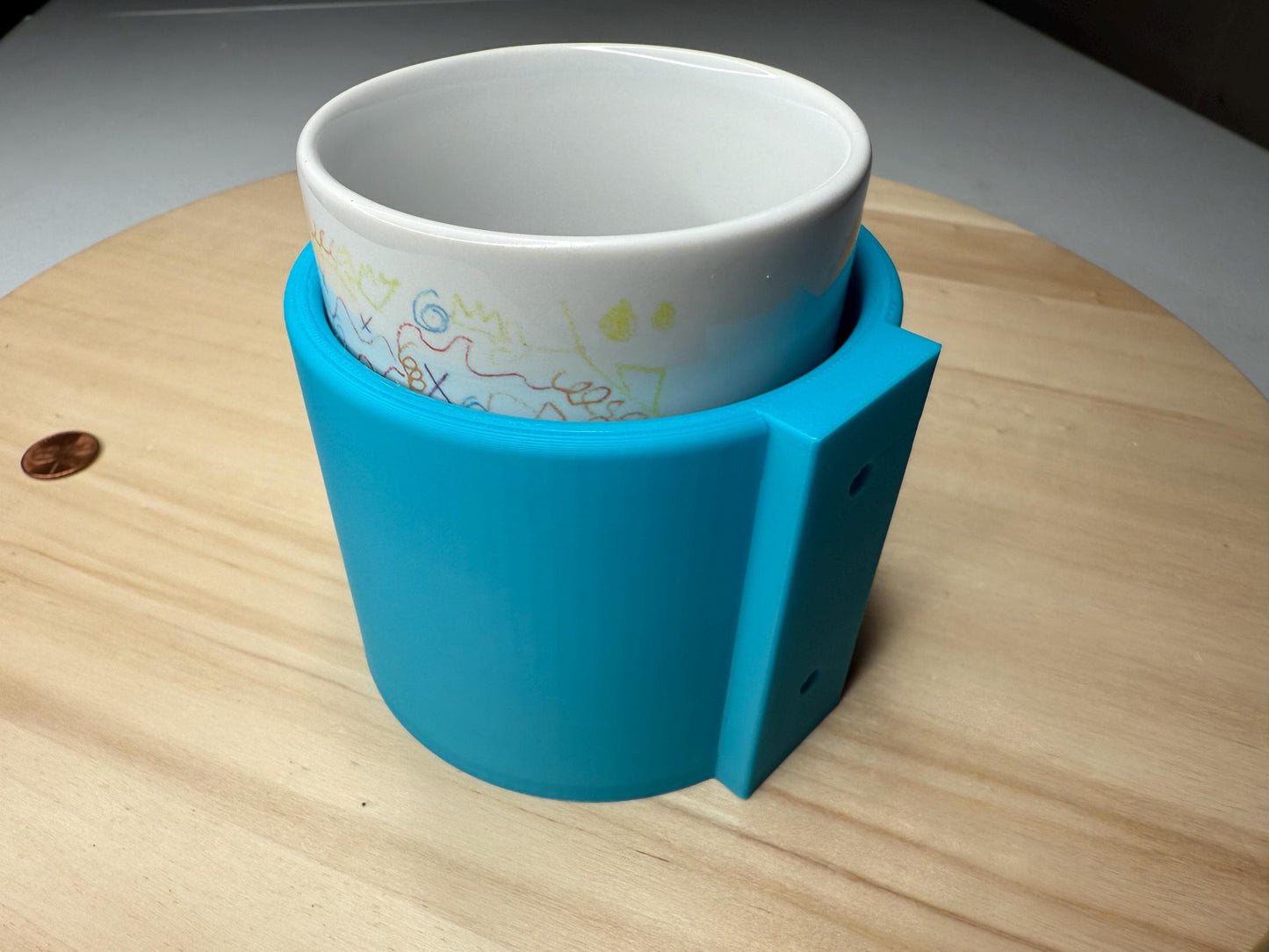Coffee Cup Wall Mount Holder – Mug & Tea Cup Storage Stand | Kitchen Drink Organizer Rack | Wall Display for Coffee Lovers