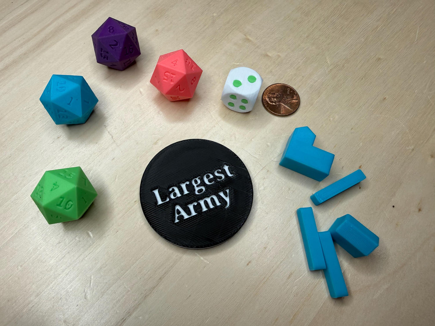 Largest Army Token Replacement for Settlers of Catan | Board Game Accessory | Tabletop Gaming Piece Upgrade