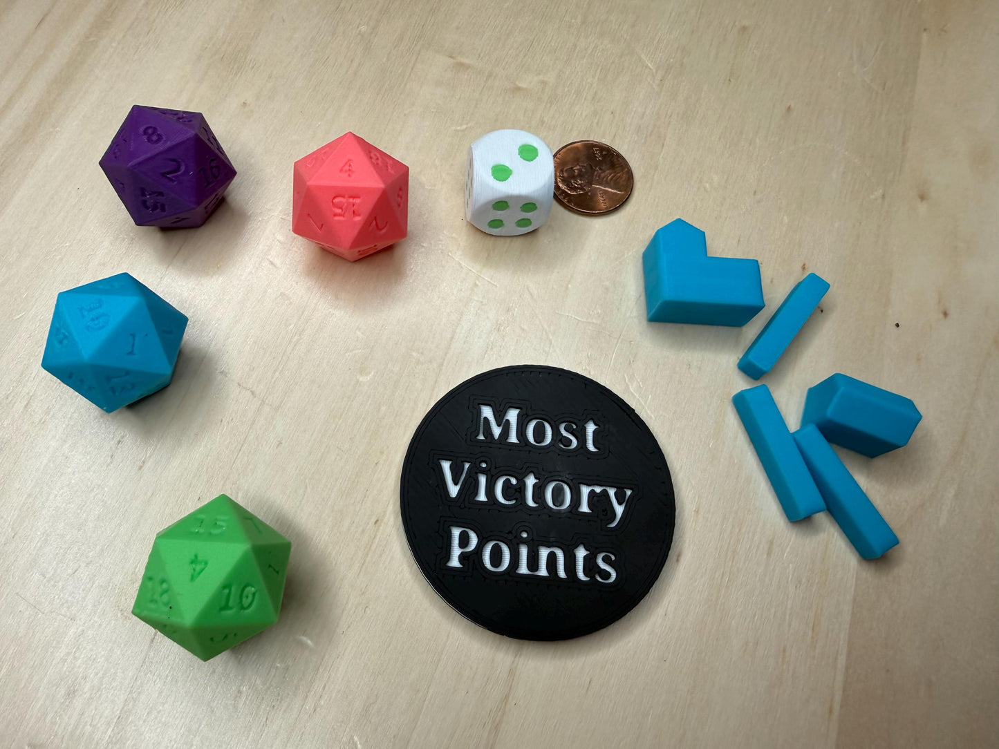 Most Victory Points Token for Settlers of Catan | Board Game Accessory | Tabletop Gaming Piece | Catan Upgrade Token