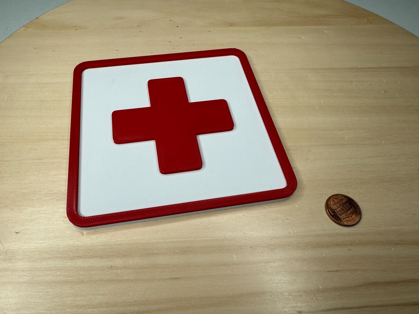 First Aid Kit Sign – Medical Health Banner Display for Restaurant, Office, or Small Business | Wall Safety Room Label Decor
