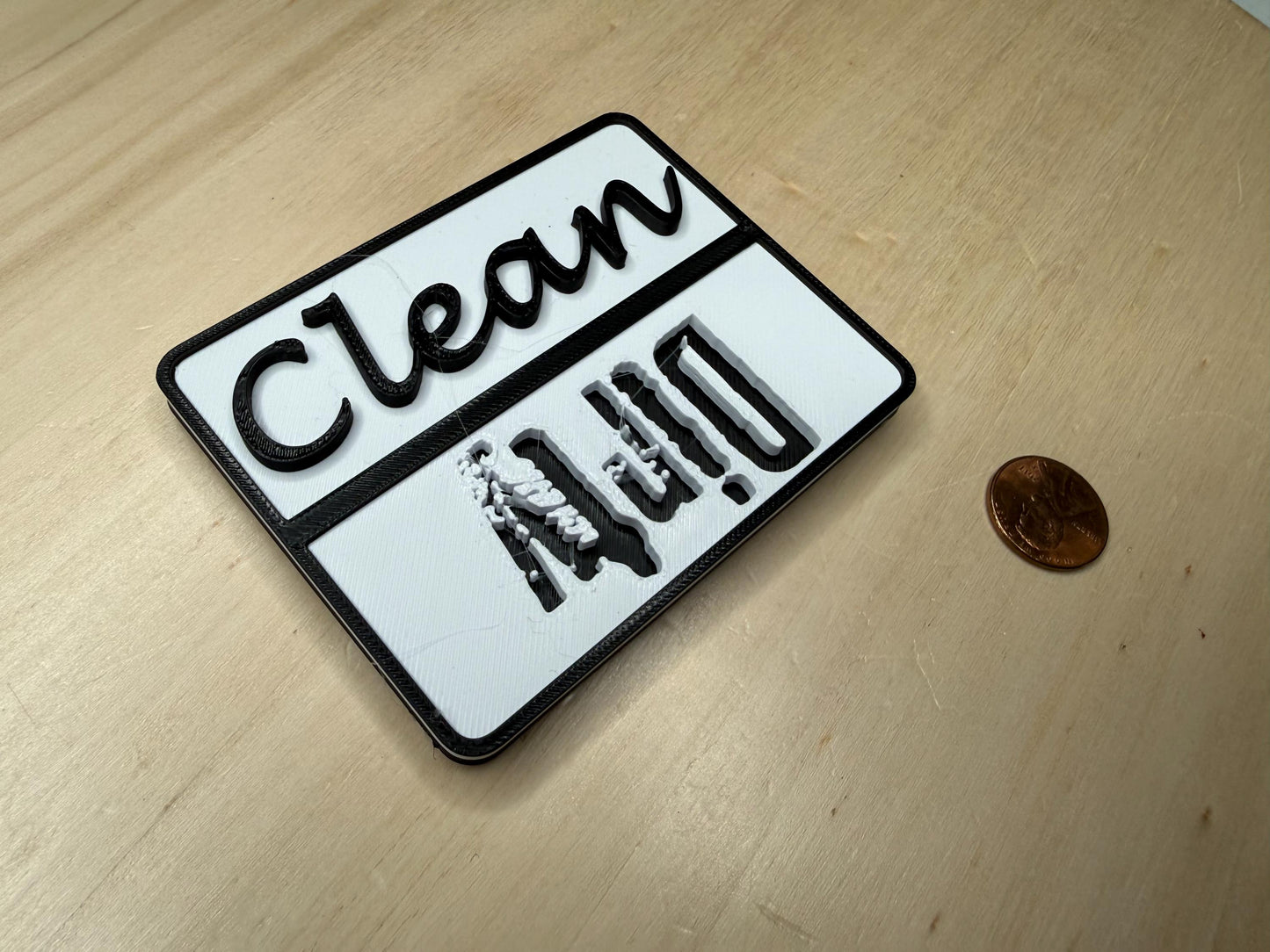 Clean or Dirty Dishwasher Magnet | Kitchen Organization | Reversible Sign for Home & Office