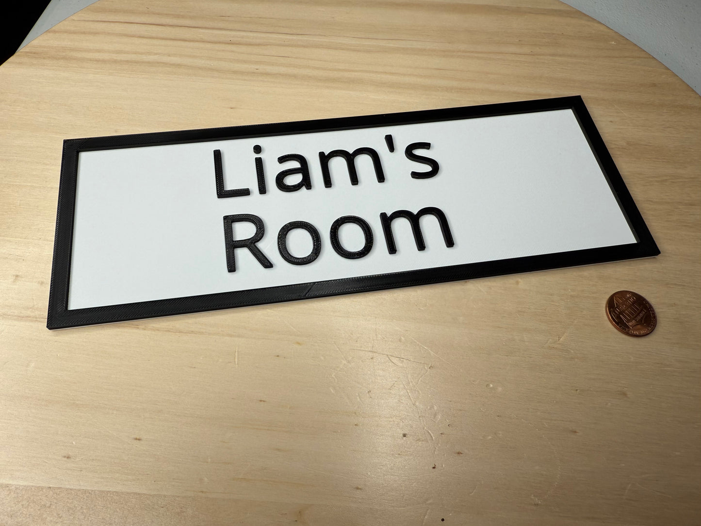 Custom Name Room Sign β 9.5x3.5" Personalized Wall Art | Bedroom Door Label, Kids Room Decor, Office or Home Banner Nameplate