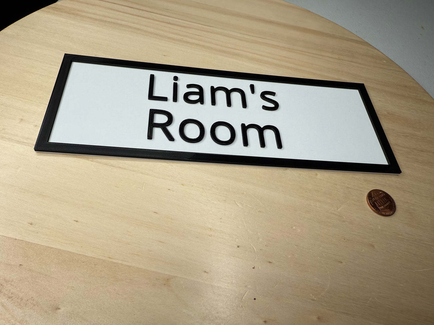 Custom Name Room Sign β 9.5x3.5" Personalized Wall Art | Bedroom Door Label, Kids Room Decor, Office or Home Banner Nameplate