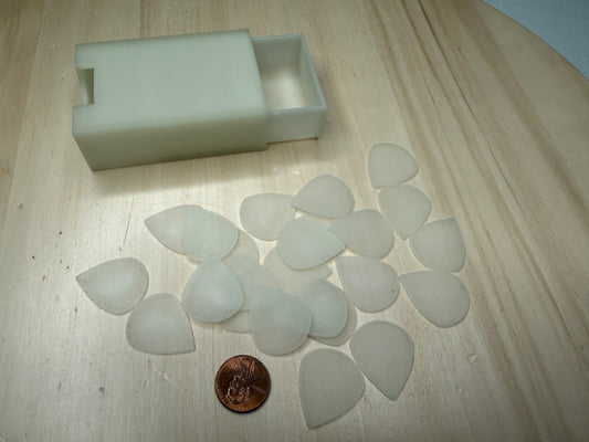 Glow in the Dark Jazz Guitar Pick Set – 1mm with Travel Case | Electric, Acoustic & Bass Guitar Picks | Musician Gift | Precision Strumming Picks