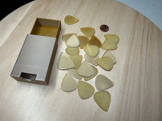 Specialty Colors Standard Guitar Pick Set 1mm with Travel Case – Electric, Acoustic & Bass | Musician Gift Strumming and Playing Accessories