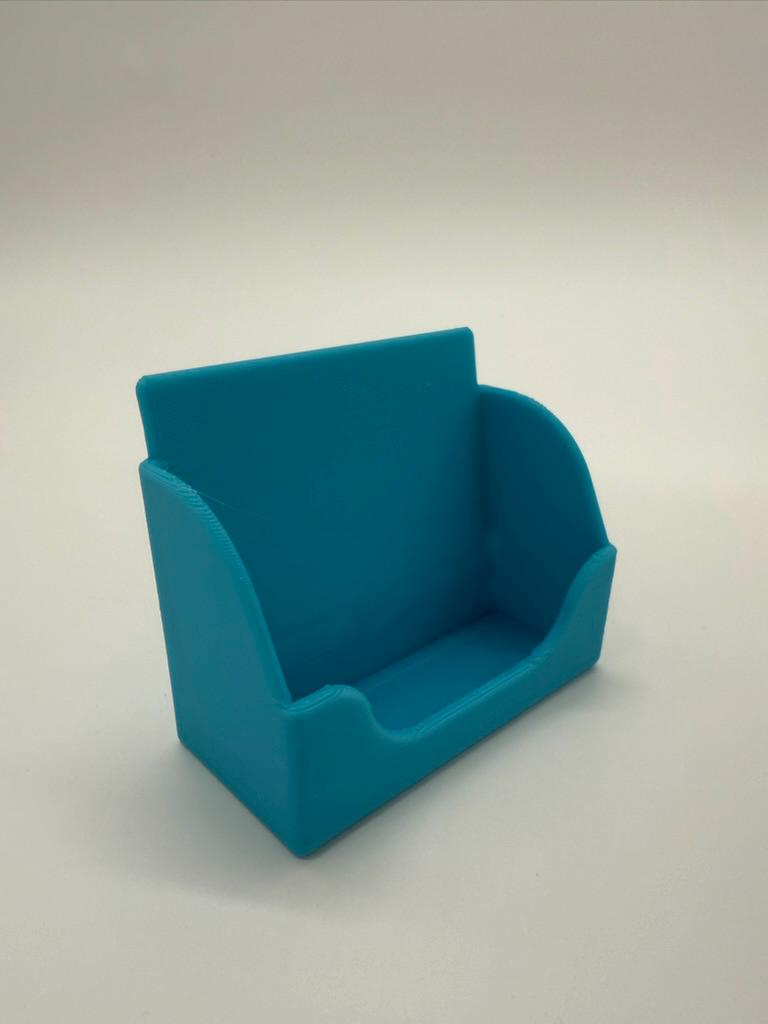 Upright Portrait Business Card Stand Holder Display Tray