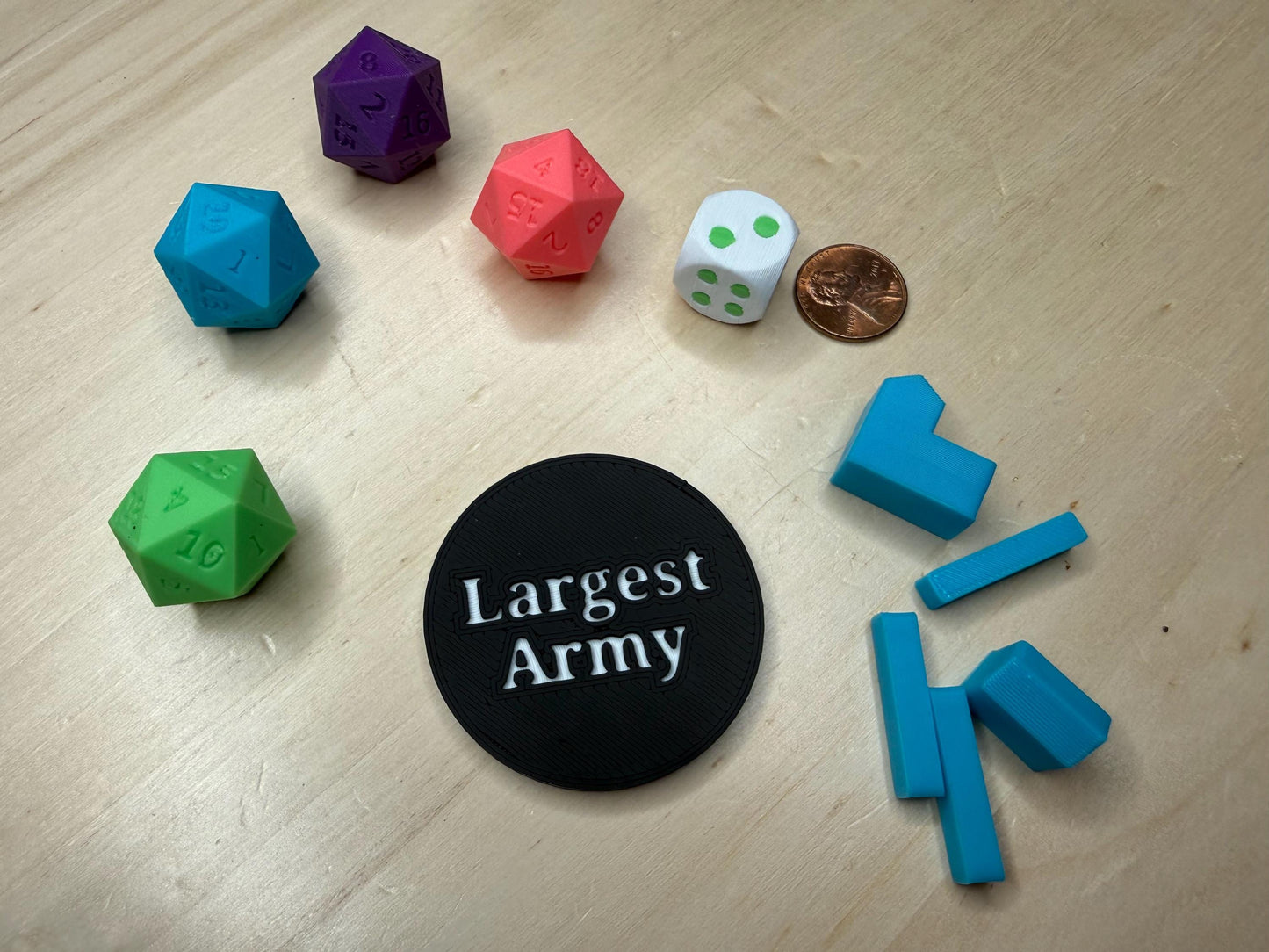 Largest Army Token Replacement for Settlers of Catan | Board Game Accessory | Tabletop Gaming Piece Upgrade