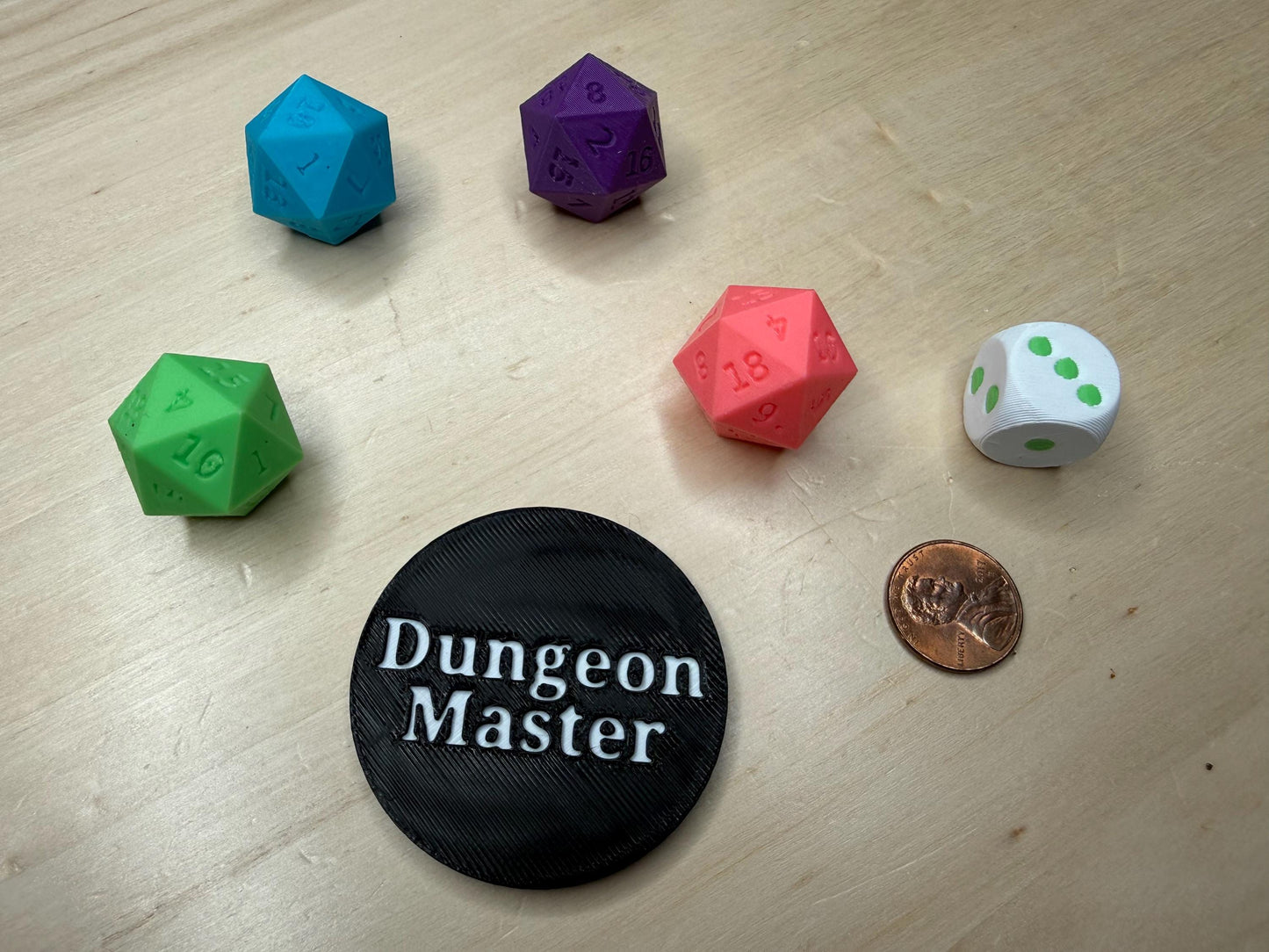 Dungeon Master Tabletop Gaming Token | DnD DM Marker | Roleplaying Game Accessory | Gift for Dungeon Masters