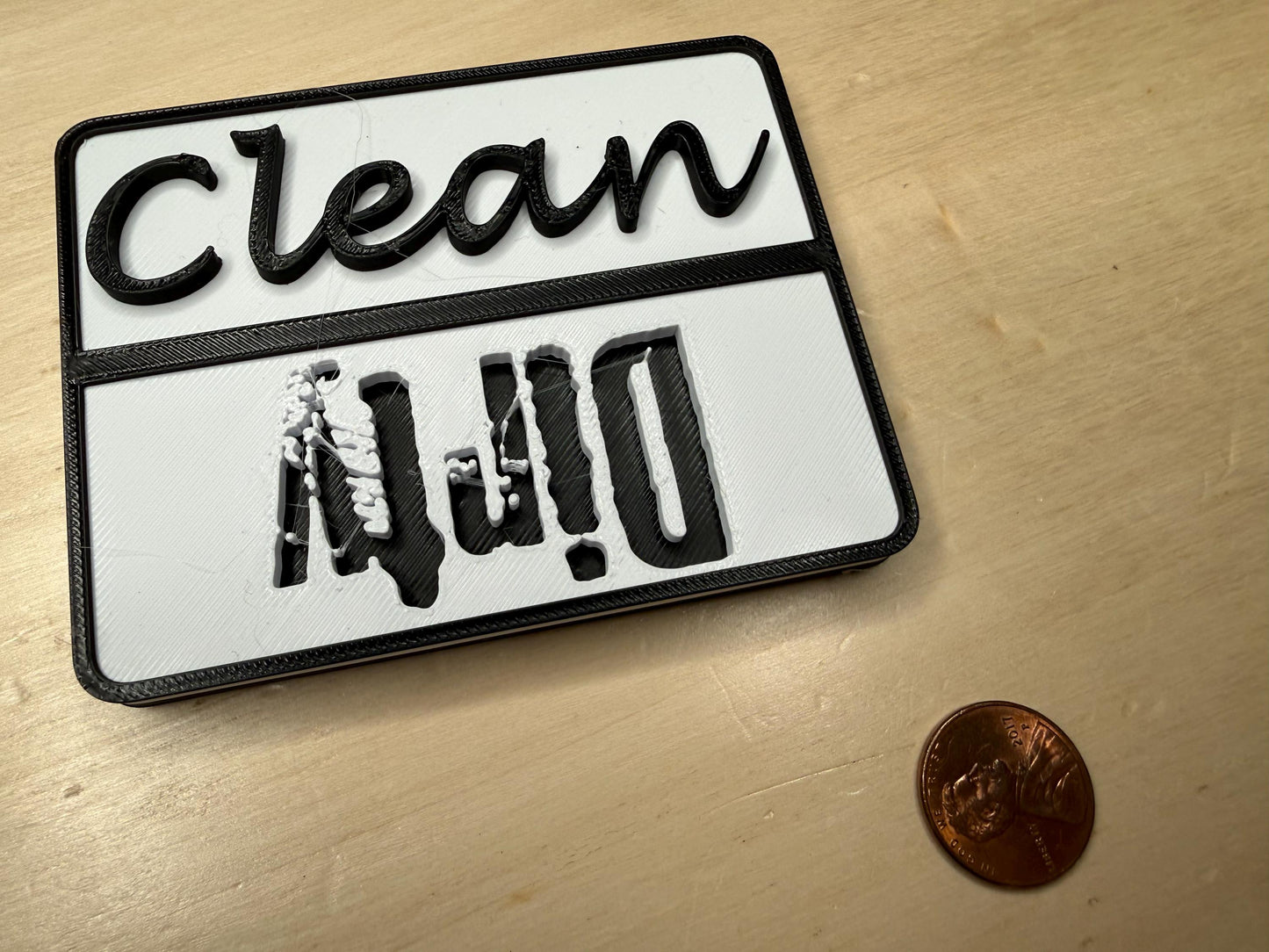 Clean or Dirty Dishwasher Magnet | Kitchen Organization | Reversible Sign for Home & Office