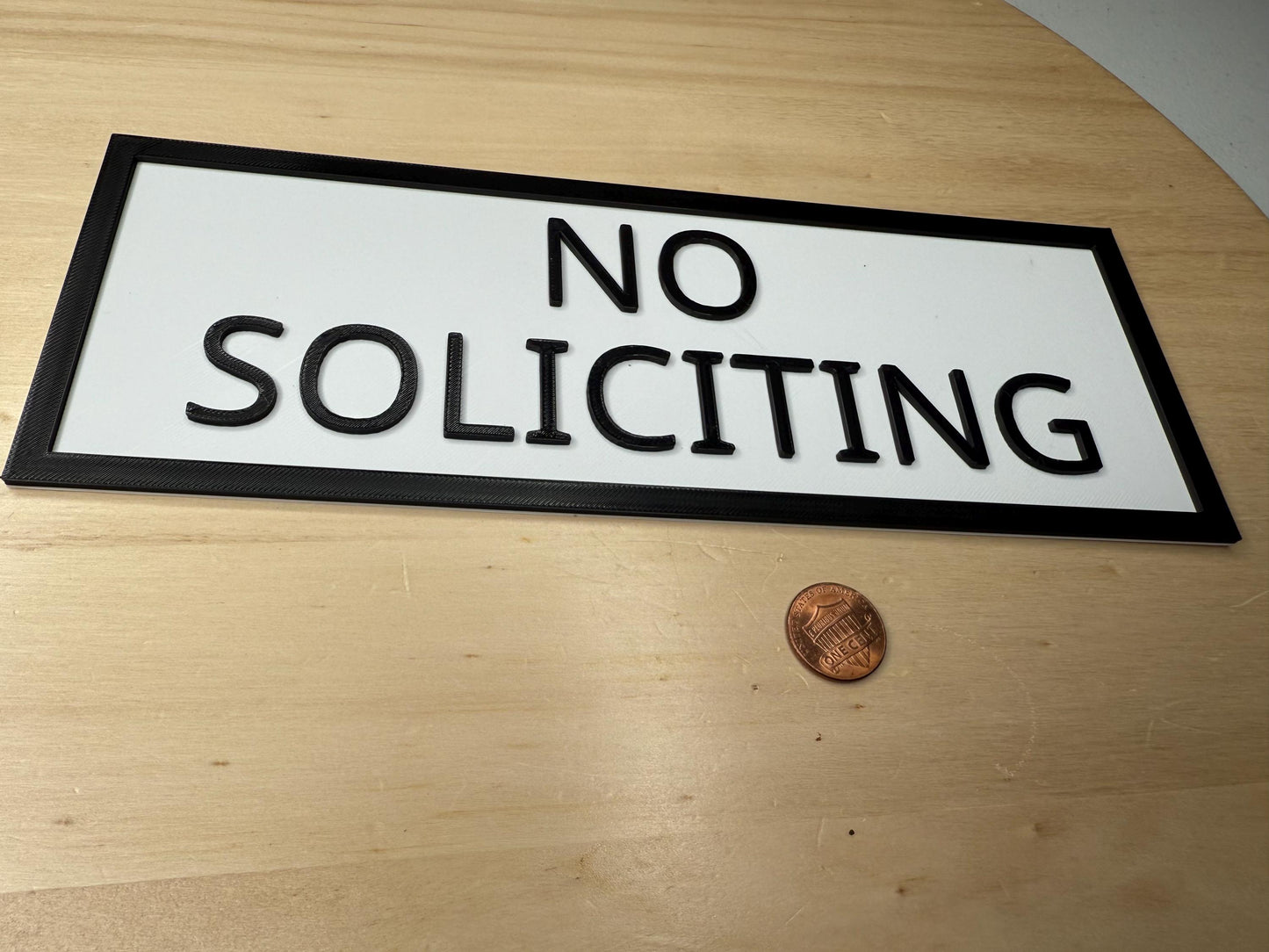 NO SOLICITING Sign Solicitation Do Not Disturb Banner Display Restaurant Small Business Door Wall