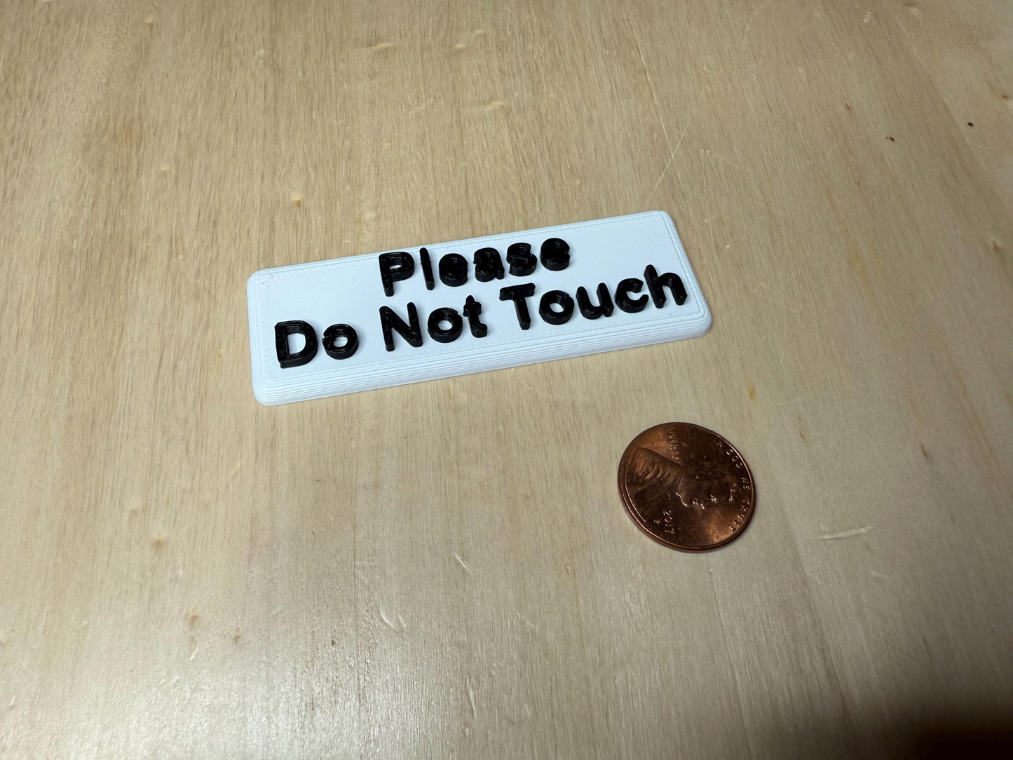 Please Do Not Touch Sign β Display Banner Label for Shops & Small Businesses | No Touching Counter Display | Retail Table Decor