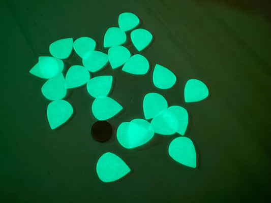 Glow in the Dark Jazz Guitar Pick Set 1mm – Precision Picks for Acoustic, Electric & Bass | Musician Gift | Strumming Soloing Accessories