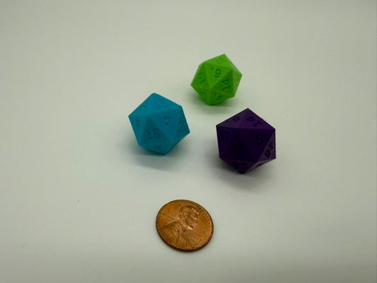 D20 Dice | Tabletop RPG Dice for Dungeons & Dragons, Pathfinder & Game Night | 3D Printed Gaming Die for Players & Dungeon Masters