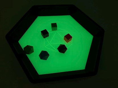 Large Hexagonal Dice Tray | Tabletop RPG Accessory for Dungeons & Dragons, Game Night & D20 Dice | 3D Printed Gaming Tray for Players & Dungeon Masters