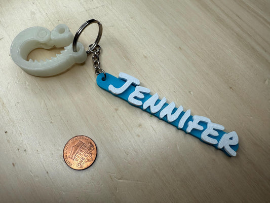 Custom Name Keychain – Personalized Backpack & Bookbag Charm | Name Tag Key Ring | Back to School Gift | Bag Accessory