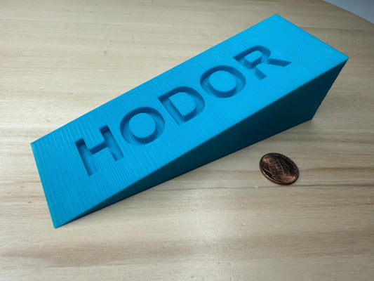 HODOR Door Stop – Game of Thrones Inspired “Hold the Door” Wedge | Funny Geek Gift | TV Show Fan Home Decor