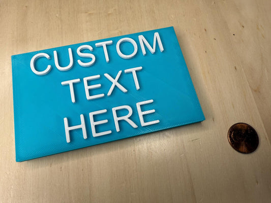 Custom Text Magnet – 4.5"x2.75" Personalized Refrigerator Magnet | Wedding Favors, Business Logo, Name Tag, Funny Quote Gift