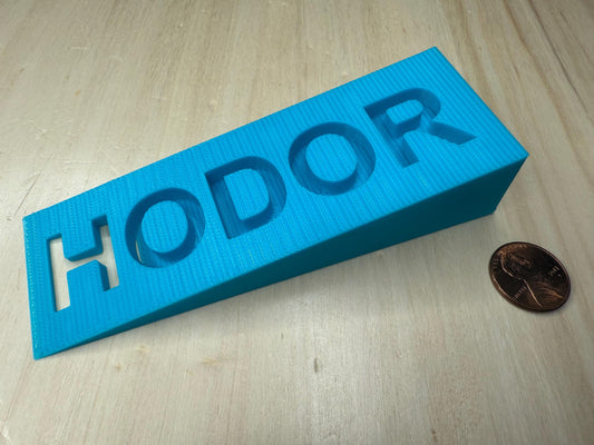 Low Profile HODOR “Hold the Door” Door Stop – Game of Thrones Inspired Home Decor Wedge