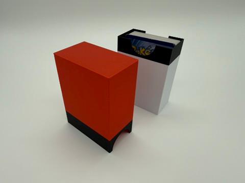 Pokéball Theme Deck Box – 100 Card Storage Case | Collectible Card Holder for Pokémon, Magic, Yu-Gi-Oh, Baseball & Trading Cards