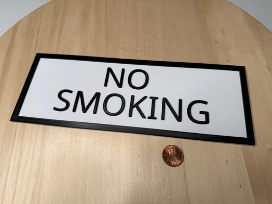 No Smoking Sign – Do Not Smoke Wall or Door Sign for Restaurants, Offices & Small Business | Smoke Free Area Banner Display