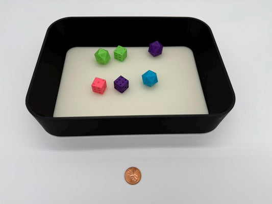 Large Rectangular Dice Tray | Tabletop RPG Accessory for Dungeons & Dragons, Game Night & D20 Dice | 3D Printed Gaming Tray for Players & Dungeon Masters
