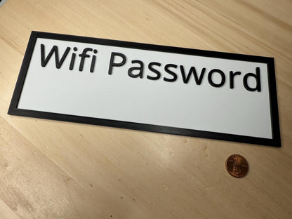 Free WiFi Password Sign – Wireless Internet Banner Display for Restaurant, Café, or Small Business | Wall or Door Decor