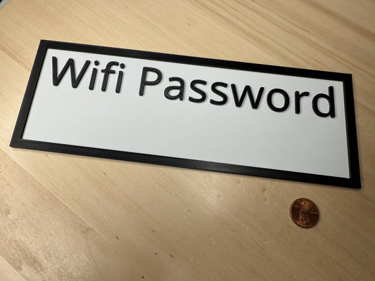 Free WiFi Password Sign – Wireless Internet Banner Display for Restaurant, Café, or Small Business | Wall or Door Decor