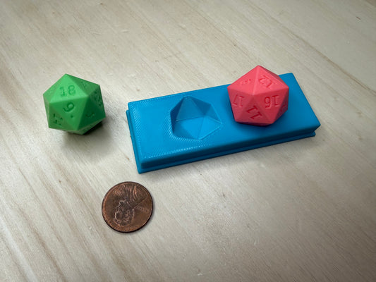 D20 Dice Stand – 2 Dice – 3D Printed Tabletop RPG Accessory, Dungeons and Dragons Dice Holder, Gaming Gift for Players & Dungeon Masters