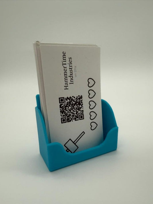Upright Portrait Business Card Stand Holder Display Tray