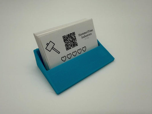 Standard Business Card Stand Holder | Landscape or Portrait Display Tray | Desk Organizer for Office, Vendor Booth, or Small Business