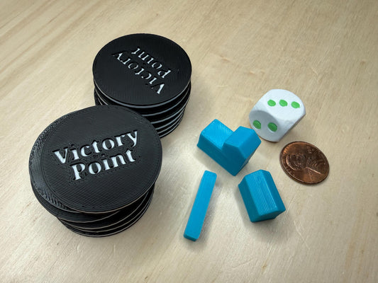 Victory Point Tokens for Settlers of Catan – Custom Board Game Accessories | Tabletop Game Markers | Catan Upgrade Pieces | Gamer Gift