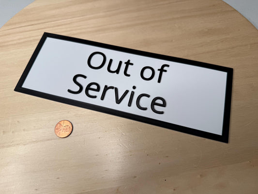 Out of Service Sign – Out of Order Bathroom Door Sign for Small Business, Restaurant, Office & Shop | Do Not Use Restroom Banner Display