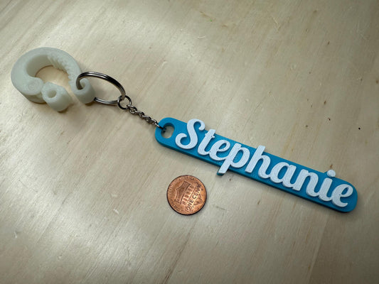 Custom Name Keychain – Personalized Backpack & Bookbag Charm | Name Tag Key Ring | Back to School Gift | Bag Accessory