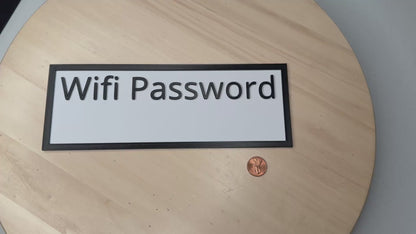 Free WiFi Password Sign – Wireless Internet Banner Display for Restaurant, Café, or Small Business | Wall or Door Decor