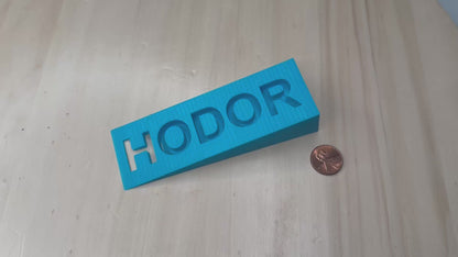 Low Profile HODOR “Hold the Door” Door Stop – Game of Thrones Inspired Home Decor Wedge