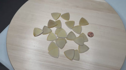 Specialty Color Triangle Guitar Pick Set 1mm – Equilateral Picks for Acoustic, Electric & Bass | Musician Gift | Strumming and Playing